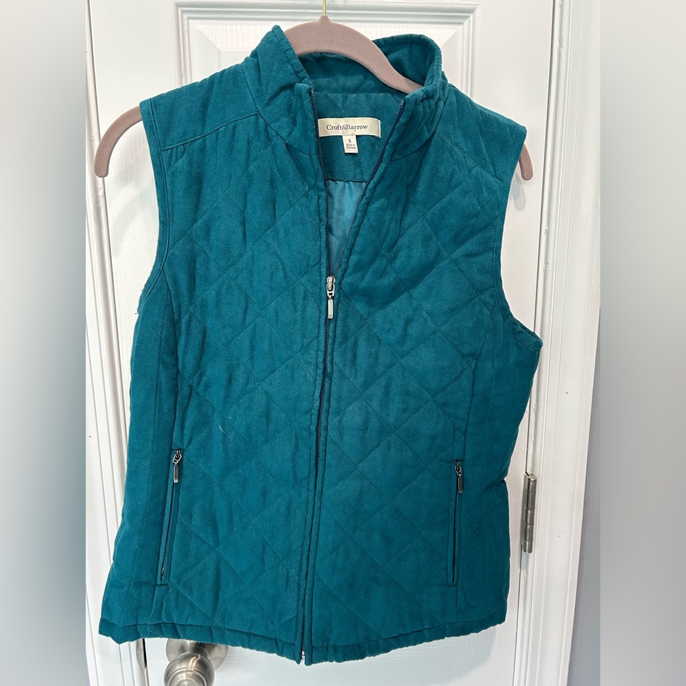 Croft & Barrow Women's Teal Quilted Vest